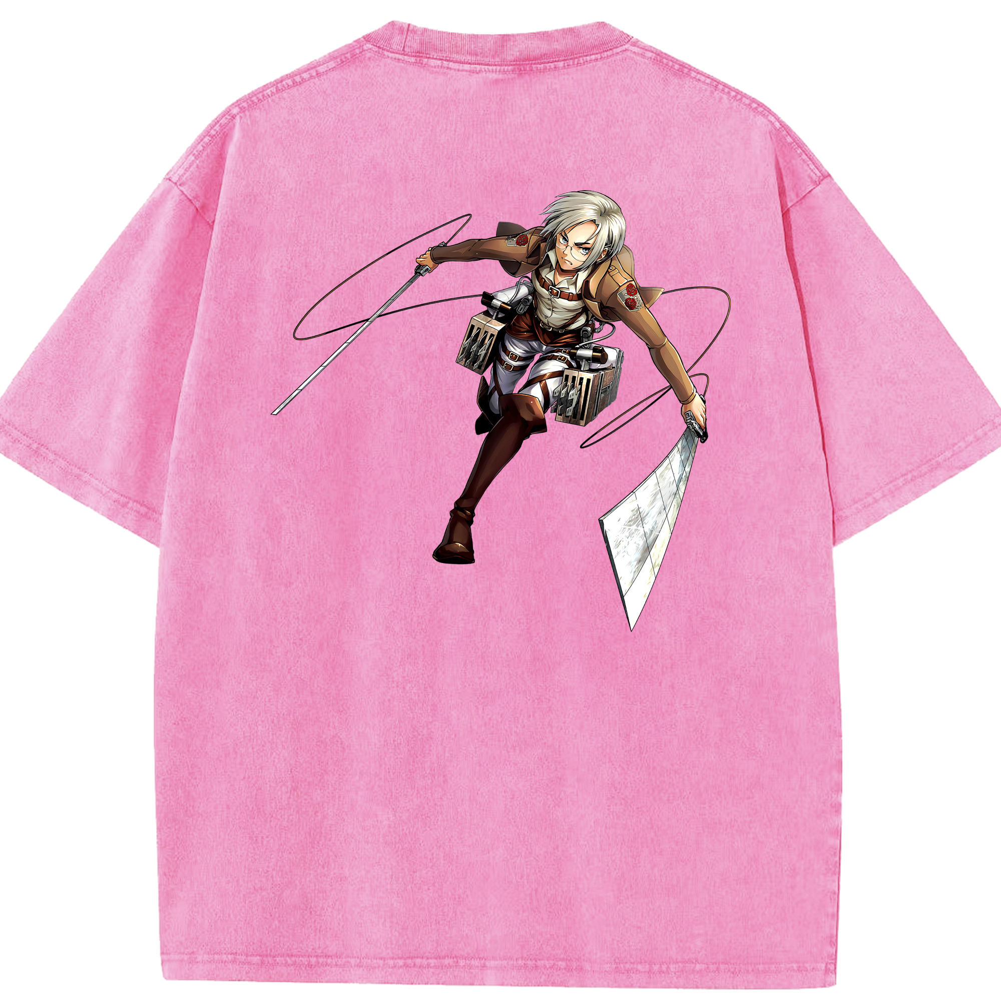 （画像用）  綿100% ヴィンテージ風 半袖Tシャツ（背面プリント）